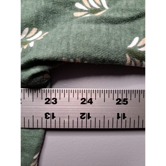 Croft Barrow Plus Size XXL Womens Green Print Short Sleeve‎ Blouse Top - Picture 4 of 7